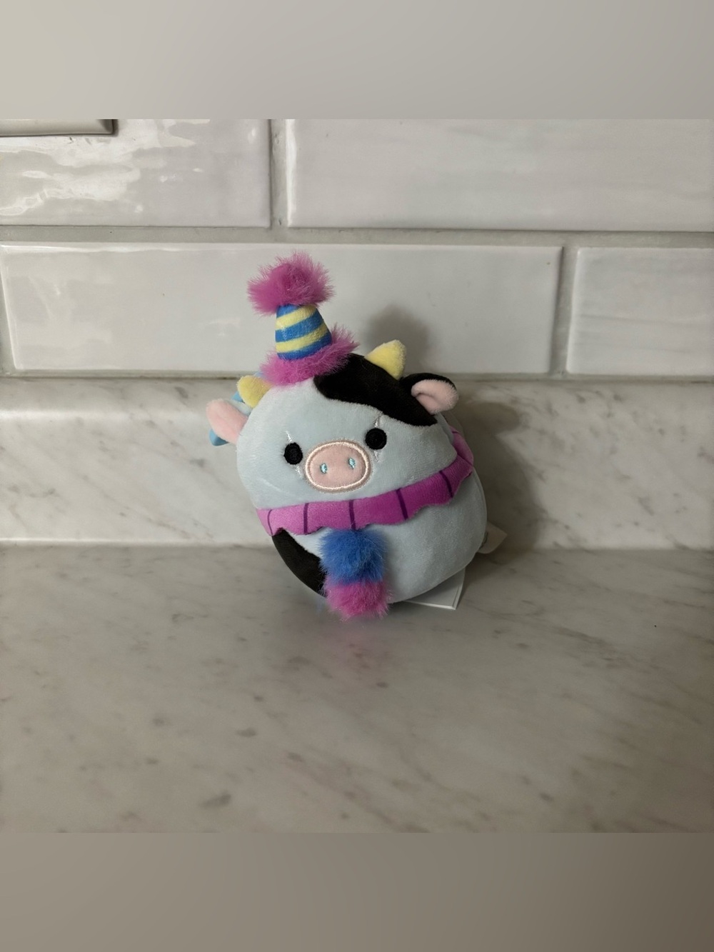 Cillian the Clown Cow Squishmallow Clip